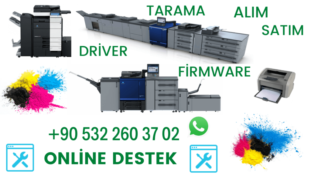 Konica Minolta Printer Firmware Update +905322603702 Whatsapp